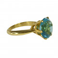 18K Gold Ring adorned with a Blue Topaz