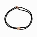 Double Wear Choker and Bracelet with Rose Gold Plated Panther Motif 