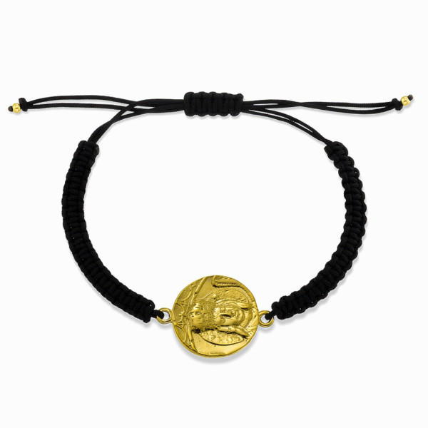 Archangel Michael Black Cord Bracelet
