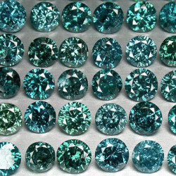 Bluish Green Diamonds