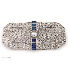 Art Deco Platinum Brooch