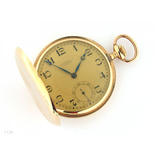 14K Gold Pocket Watch Union S.A. Soleure