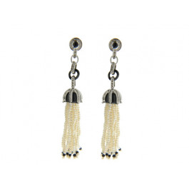 White Gold Drop Earrings