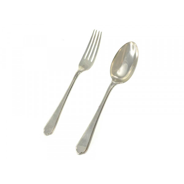 Fork and Spoon Set made of Silver