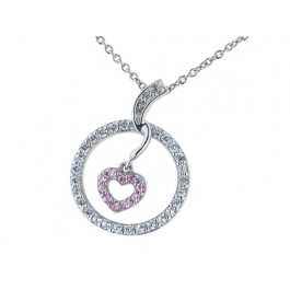 Platinum Plated "Heart" Pendant