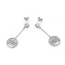 Silver Earrings Filligree Disks