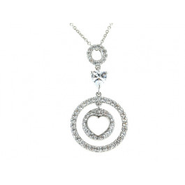 Platinum Plated Silver Pendant
