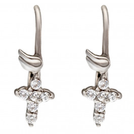 Silver Cross Earrings