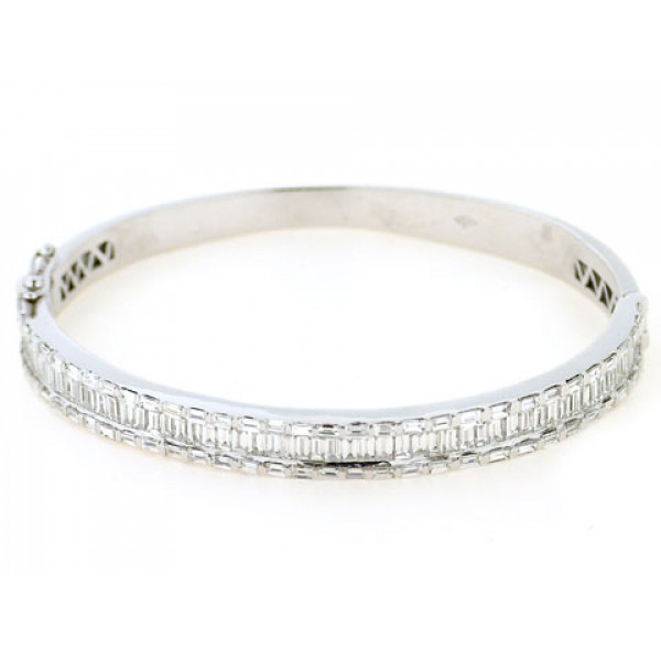 Βραχιόλι με Diamonds σε Λευκό Χρυσό