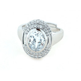 Silver Solitaire Ring