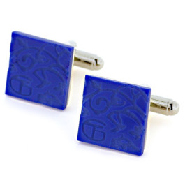 Μανικετόκουμπα με μπλε Ceramic