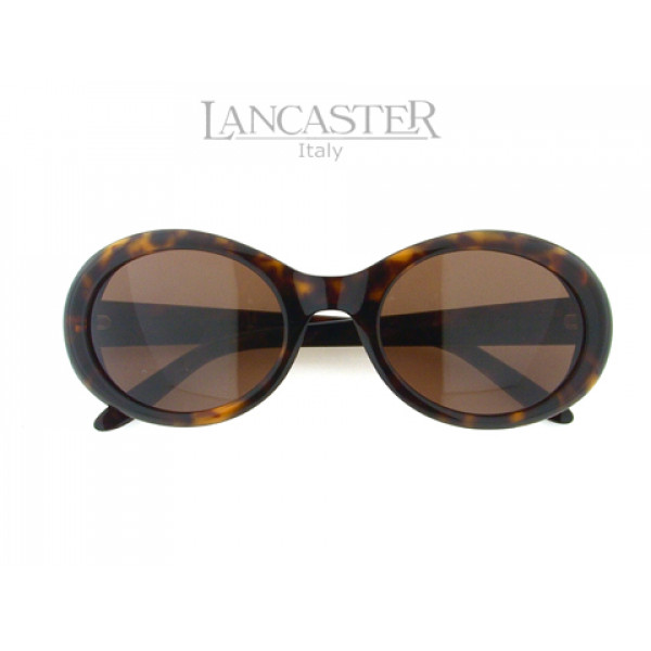 Lancaster Sunglasses Round Brown For Women Jackie O Sunglasses