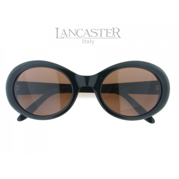 Γυαλιά Ηλίου Lancaster Μαύρα Στρογγυλά