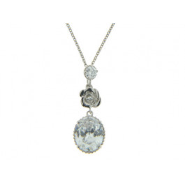 Silver Rose Pendant
