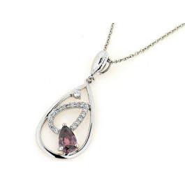 Platinum Plated Spinel Pendant