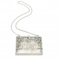 Art Nouveau Silver Platinum Plated Purse for Card storage