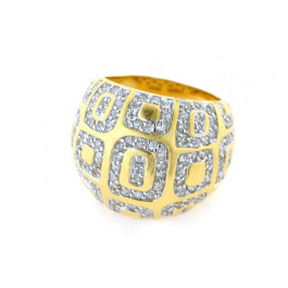 Gold Plated Bombe Ring