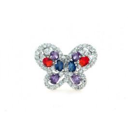 Silver Ring Butterfly