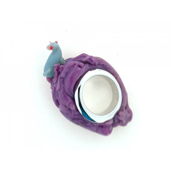 Purple Ring Blob by Barbara Uderzo