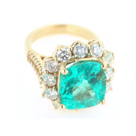 Colombian Emerald Gold Ring