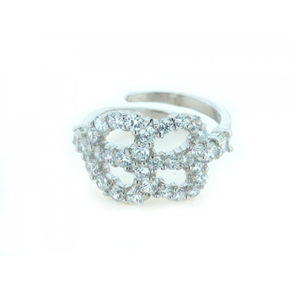 Silver White Sapphire Ring