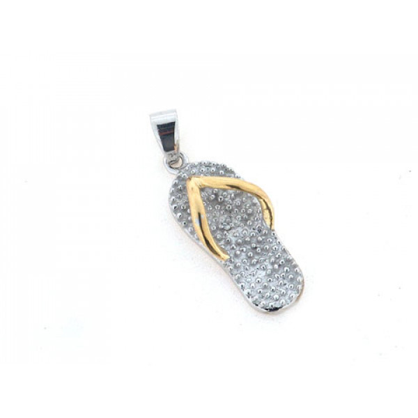 Two Tone Pendant "Sandal"