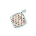 Two Tone Pendant with White Sapphires