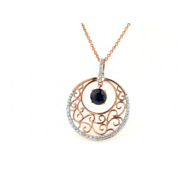Filigree Pendant with Amethyst
