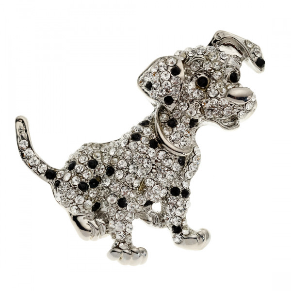 Dalmatian Dog Brooch by Eisenberg Ice