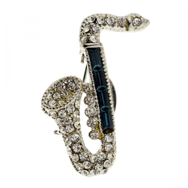 Eisenberg Ice Saxophone Brooch