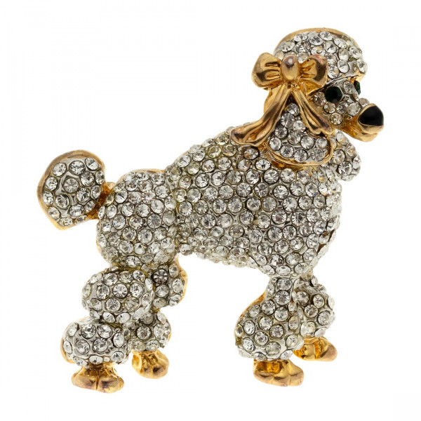  Pin Eisenberg Ice Poodle with Swarovski Crystals