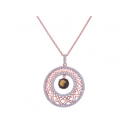 Filigree Pendant Smoky Stone
