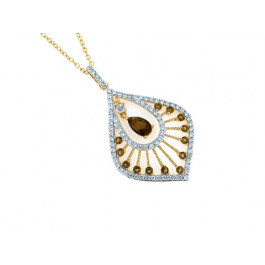 Gold Plated Topaz Necklace