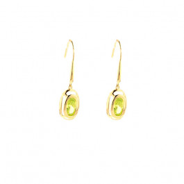Gold Plated Topaz Earrings