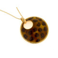 Leopard Print Pendant made of Gold Plated Silver