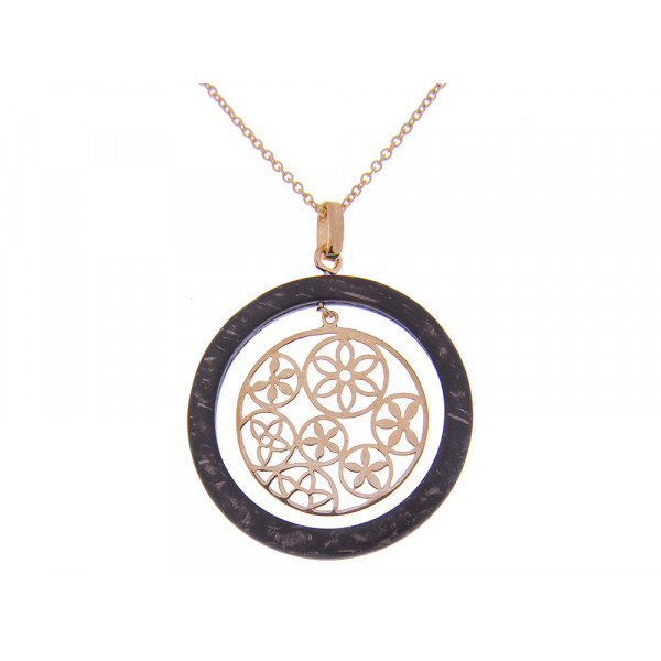 Gold Plated Silver Filigree Pendant
