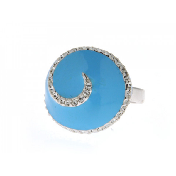Sabrina Carrera Δαχτυλίδι με Τυρκουάζ Σμάλτο και Λευκά Swarovski Sabrina Carrera Δαχτυλίδι με Τυρκουάζ Σμάλτο και Λευκά Swarovski