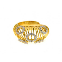 Gold Plated Silver Filigree Ring