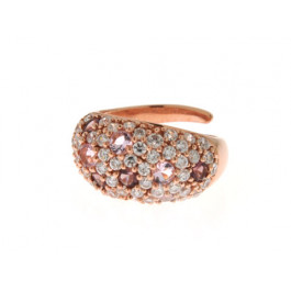 Amethyst and Pink Quartz Ring