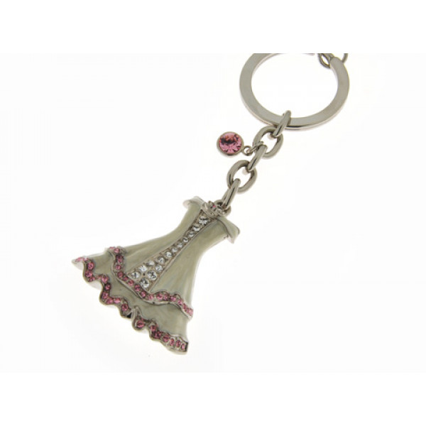 Keyring with a "Women's Dress" Charm