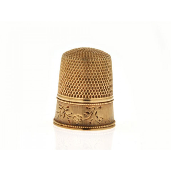 14K Gold Thimble Victorian Style