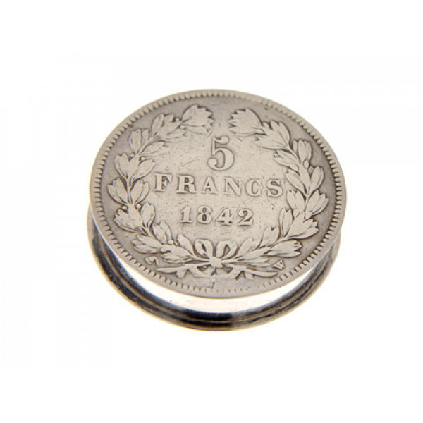 Hermes Silver Pill Box in Art Deco style