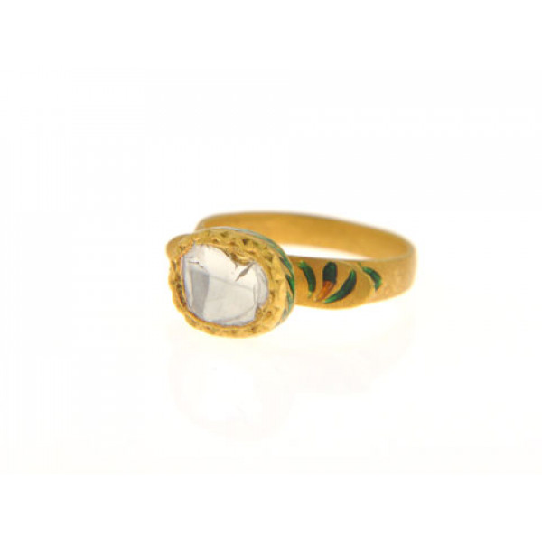 Δαχτυλίδι με Διαμάντι δεμένο σε Χρυσό Κ22