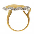 Gold Plated Minimal Ring with White Sapphires