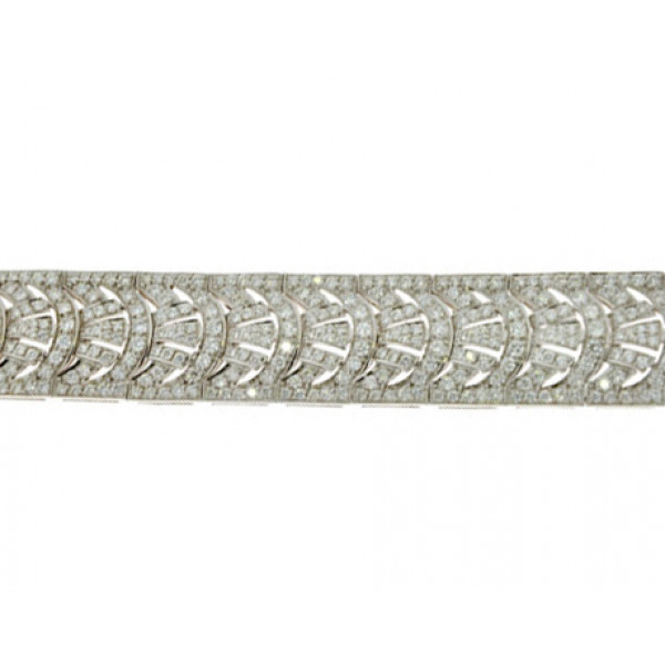 Βραχιόλι με 512 Diamonds σε Λευκό Χρυσό