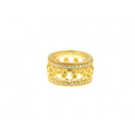 Gold Plated Ring with Citrines