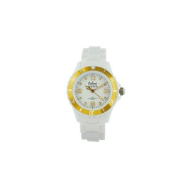 Ρολόι Colori Classic Chic με Λευκό Λουράκι Σιλικόνης και Επίχρυση Στεφάνη Ρολόι Colori Classic Chic με Λευκό Λουράκι Σιλικόνης και Επίχρυση Στεφάνη