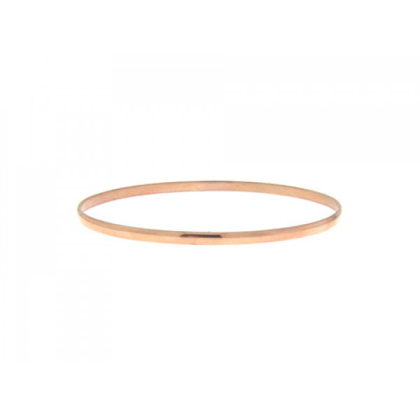 Bangle Bracelet made of Pink Gold Plated Stainless Steel