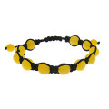 Lemon Quartz Crochet Bracelet