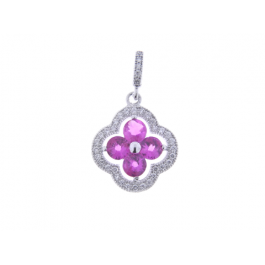 Rosaline Silver Pendant